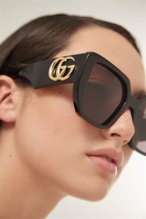 gucci sunglasses white and black|black Gucci sunglasses brand new.